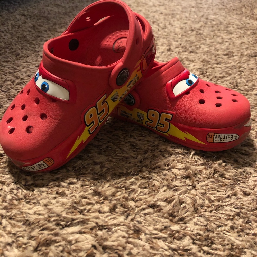 Lightning McQueen light up crocs
